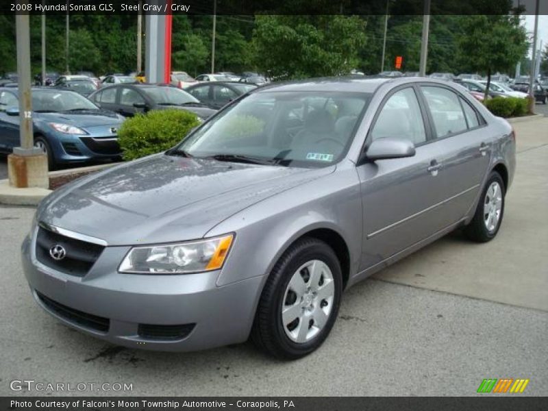 Steel Gray / Gray 2008 Hyundai Sonata GLS
