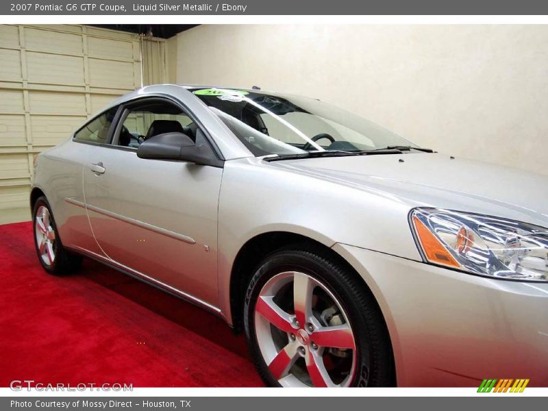 Liquid Silver Metallic / Ebony 2007 Pontiac G6 GTP Coupe