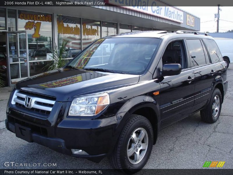 Nighthawk Black Pearl / Gray 2006 Honda Pilot EX-L 4WD