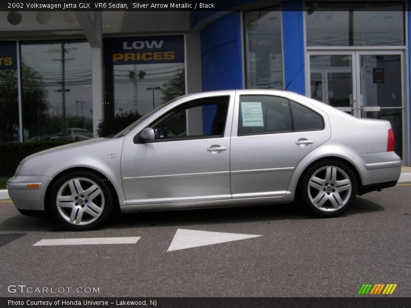 Silver Arrow Metallic / Black 2002 Volkswagen Jetta GLX  VR6 Sedan