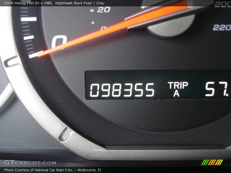 Nighthawk Black Pearl / Gray 2006 Honda Pilot EX-L 4WD