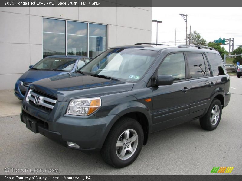 Sage Brush Pearl / Gray 2006 Honda Pilot EX-L 4WD