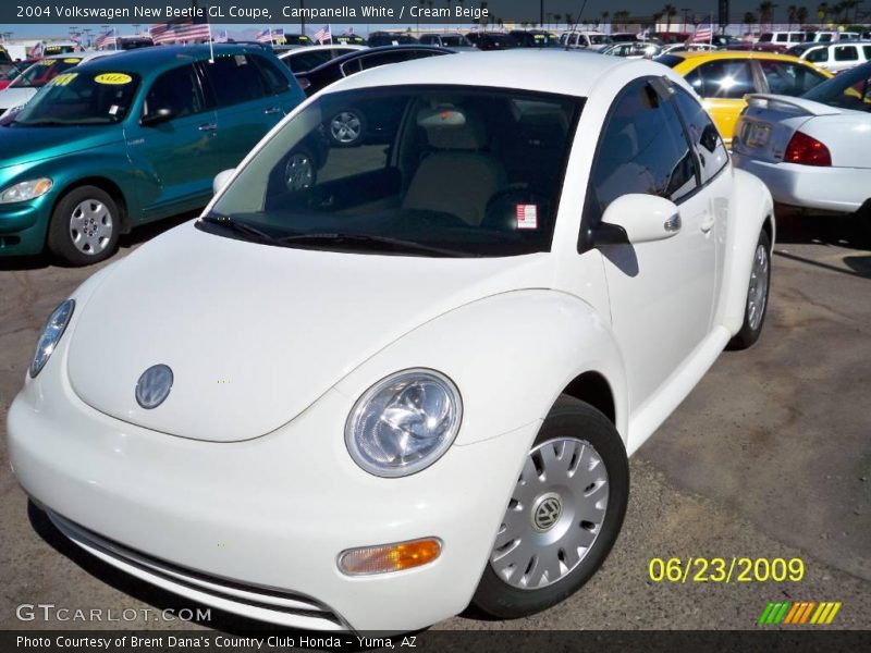 Campanella White / Cream Beige 2004 Volkswagen New Beetle GL Coupe