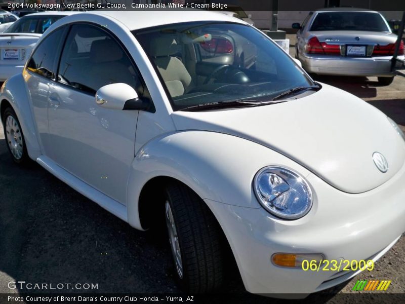 Campanella White / Cream Beige 2004 Volkswagen New Beetle GL Coupe