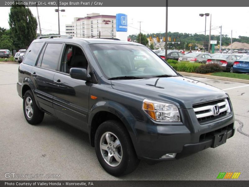Sage Brush Pearl / Gray 2006 Honda Pilot EX-L 4WD