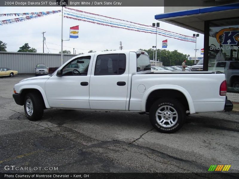 Bright White / Dark Slate Gray 2004 Dodge Dakota SXT Quad Cab