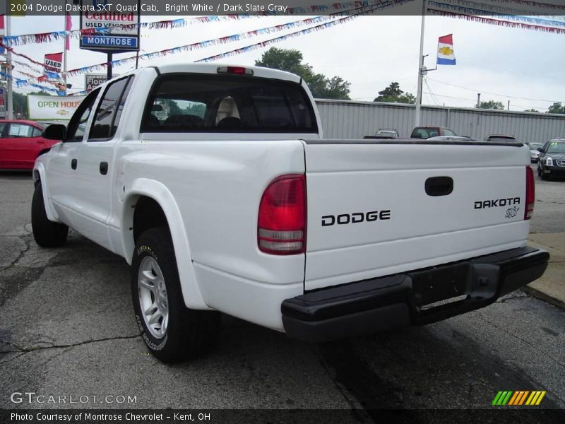 Bright White / Dark Slate Gray 2004 Dodge Dakota SXT Quad Cab