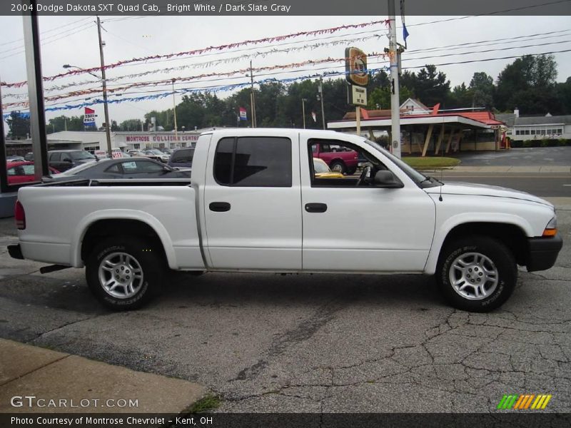 Bright White / Dark Slate Gray 2004 Dodge Dakota SXT Quad Cab