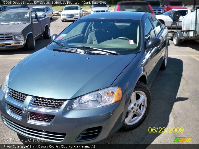 Satin Jade Pearlcoat / Dark Slate Grey 2006 Dodge Stratus SXT Sedan