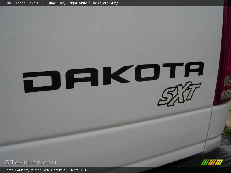 Bright White / Dark Slate Gray 2004 Dodge Dakota SXT Quad Cab