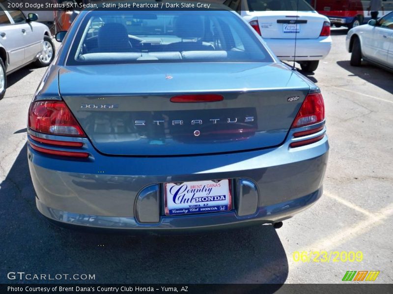 Satin Jade Pearlcoat / Dark Slate Grey 2006 Dodge Stratus SXT Sedan