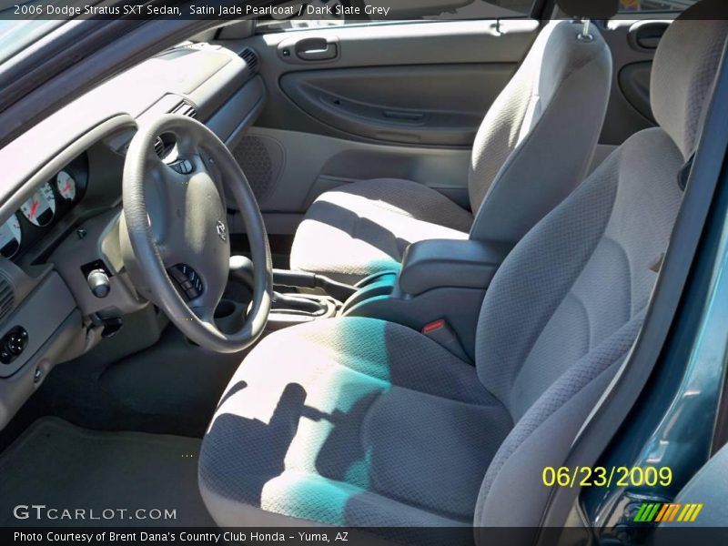 Satin Jade Pearlcoat / Dark Slate Grey 2006 Dodge Stratus SXT Sedan