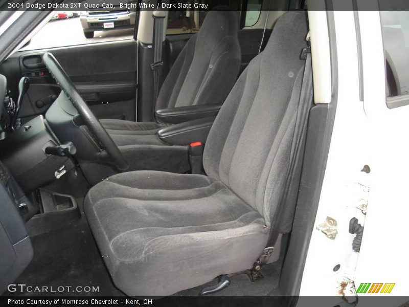 Bright White / Dark Slate Gray 2004 Dodge Dakota SXT Quad Cab