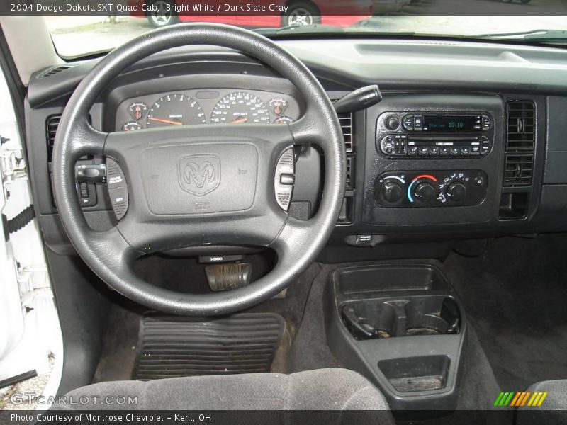Bright White / Dark Slate Gray 2004 Dodge Dakota SXT Quad Cab