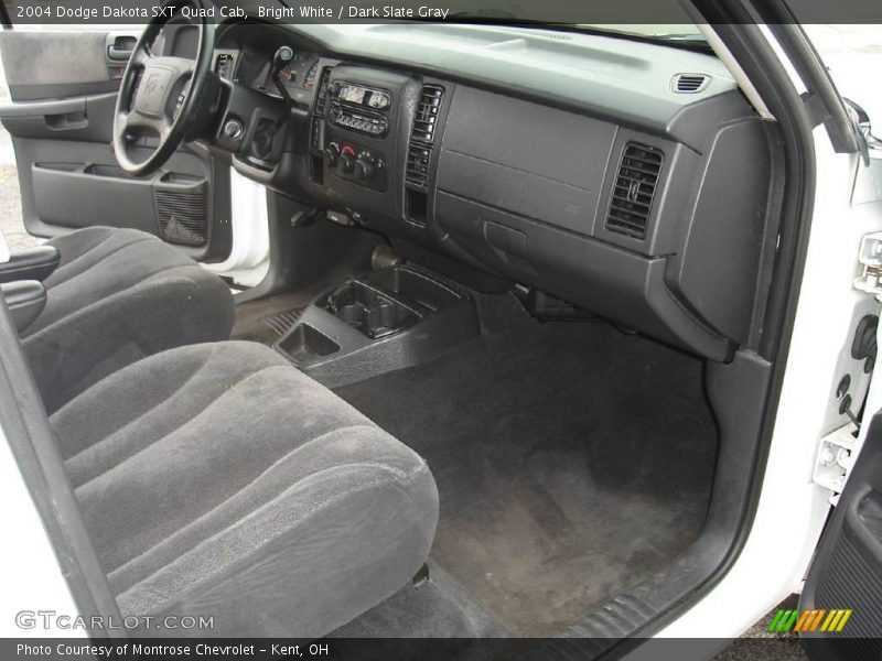 Bright White / Dark Slate Gray 2004 Dodge Dakota SXT Quad Cab