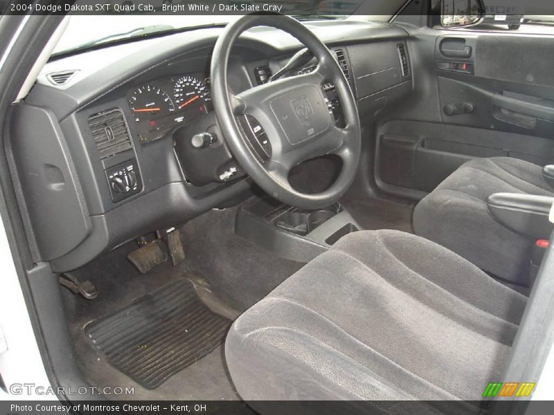 Bright White / Dark Slate Gray 2004 Dodge Dakota SXT Quad Cab