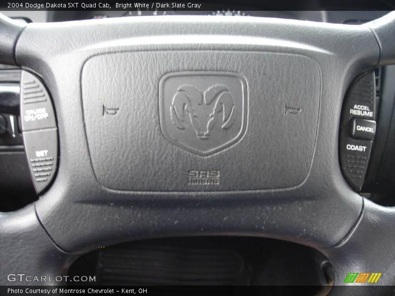 Bright White / Dark Slate Gray 2004 Dodge Dakota SXT Quad Cab