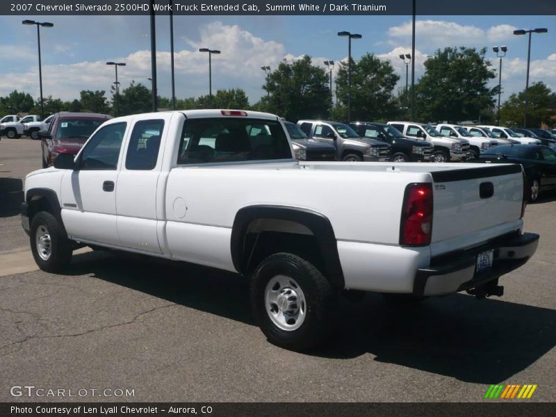 Summit White / Dark Titanium 2007 Chevrolet Silverado 2500HD Work Truck Extended Cab