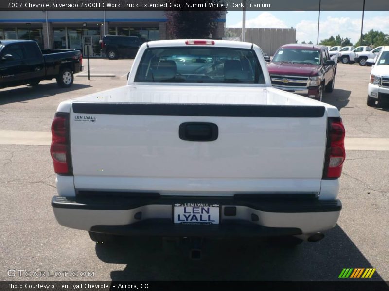 Summit White / Dark Titanium 2007 Chevrolet Silverado 2500HD Work Truck Extended Cab