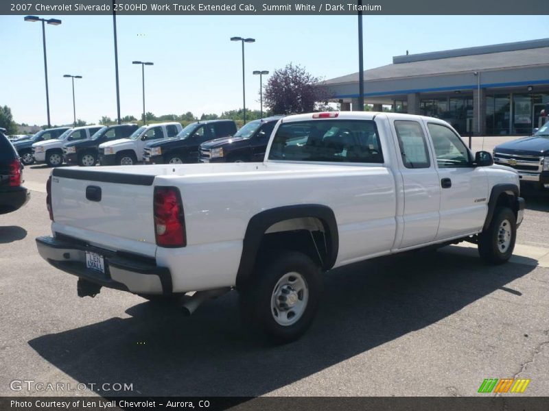 Summit White / Dark Titanium 2007 Chevrolet Silverado 2500HD Work Truck Extended Cab