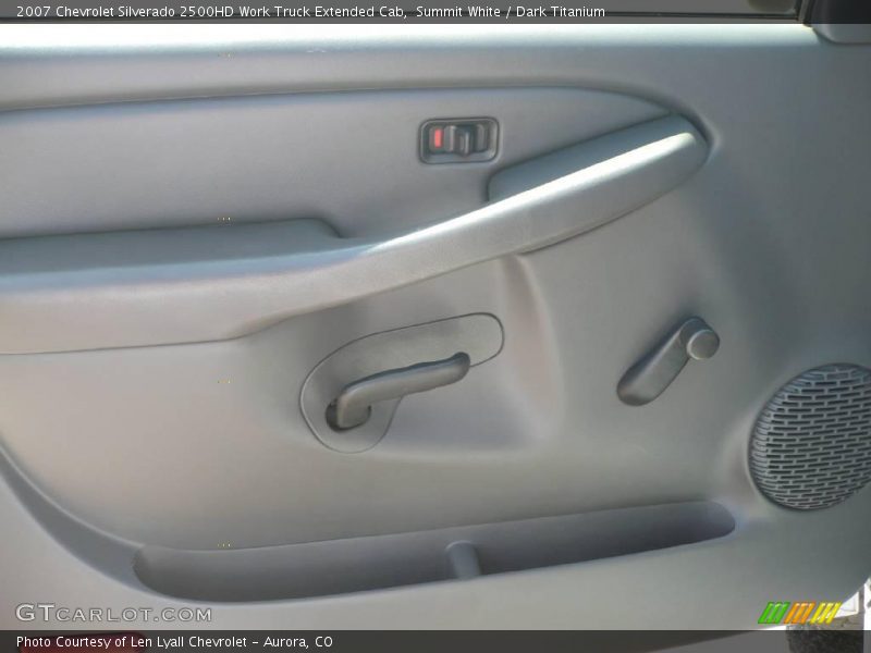 Summit White / Dark Titanium 2007 Chevrolet Silverado 2500HD Work Truck Extended Cab