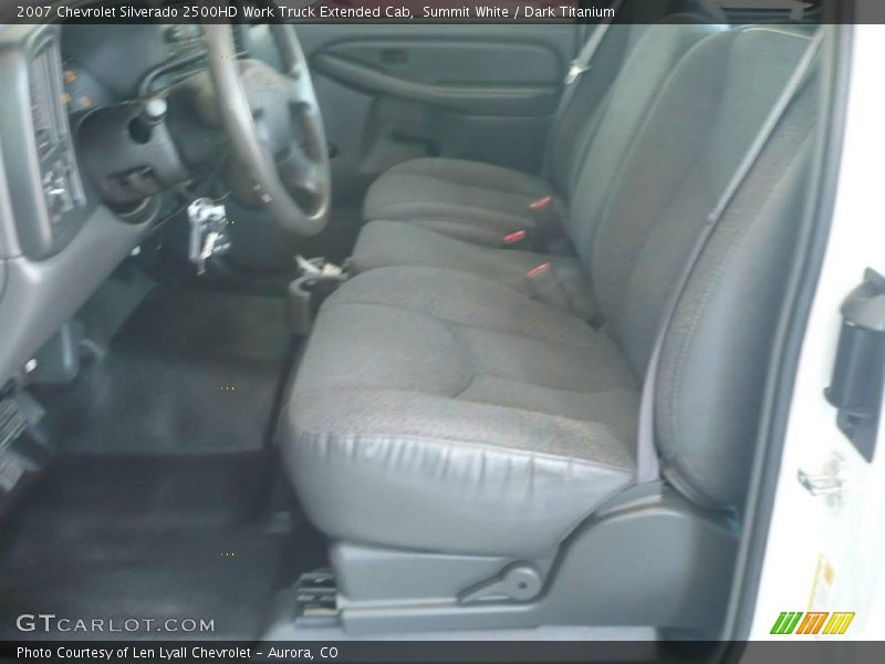 Summit White / Dark Titanium 2007 Chevrolet Silverado 2500HD Work Truck Extended Cab