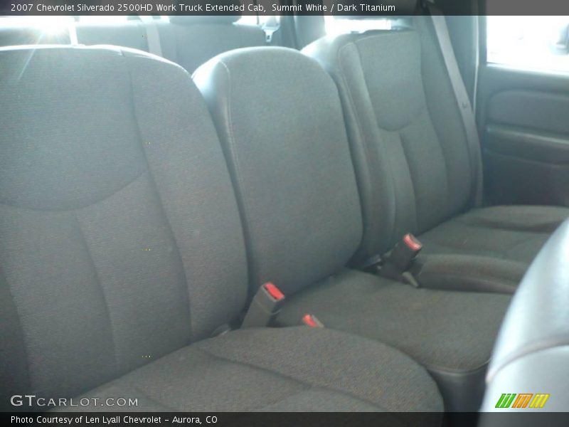 Summit White / Dark Titanium 2007 Chevrolet Silverado 2500HD Work Truck Extended Cab