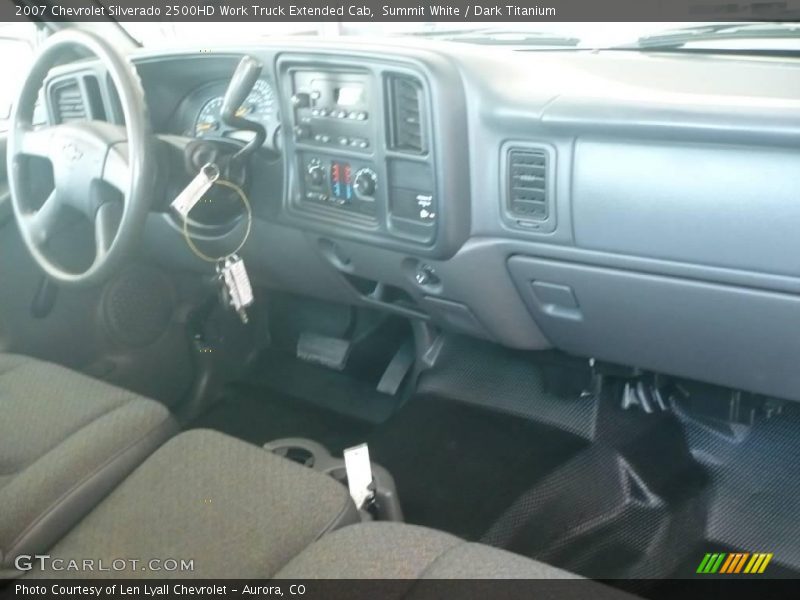 Summit White / Dark Titanium 2007 Chevrolet Silverado 2500HD Work Truck Extended Cab