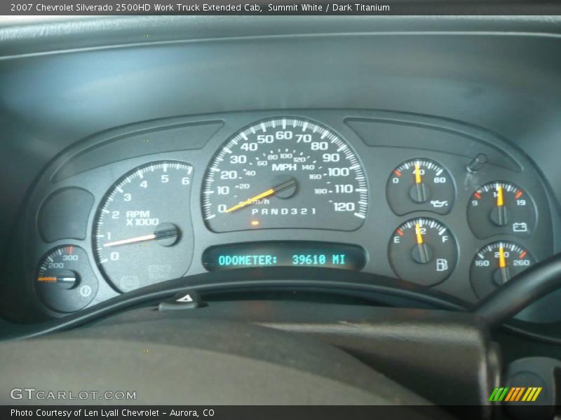 Summit White / Dark Titanium 2007 Chevrolet Silverado 2500HD Work Truck Extended Cab
