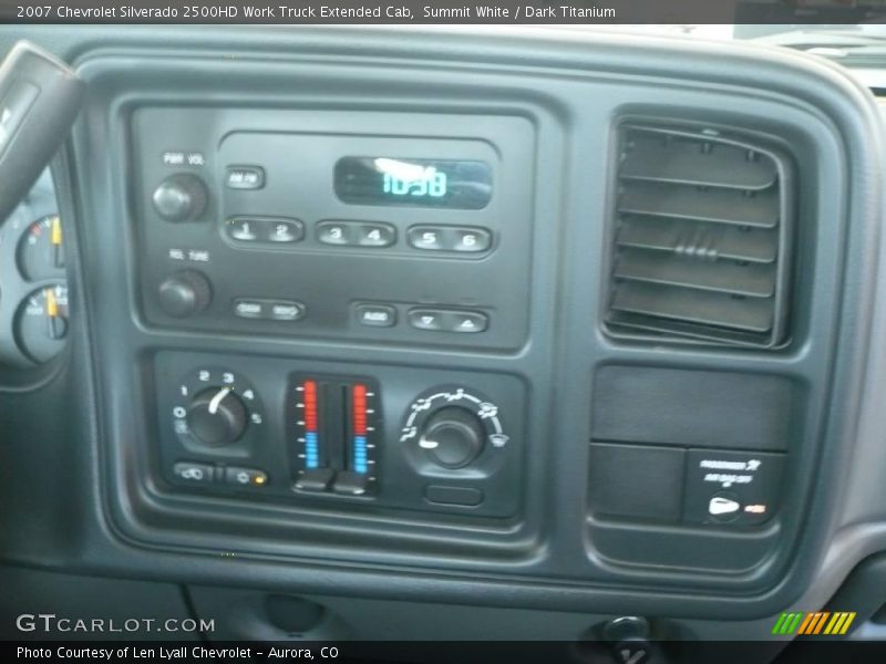 Summit White / Dark Titanium 2007 Chevrolet Silverado 2500HD Work Truck Extended Cab