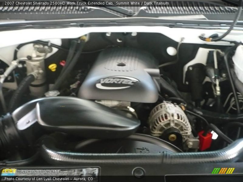 Summit White / Dark Titanium 2007 Chevrolet Silverado 2500HD Work Truck Extended Cab