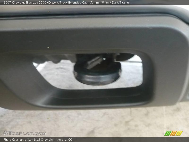 Summit White / Dark Titanium 2007 Chevrolet Silverado 2500HD Work Truck Extended Cab