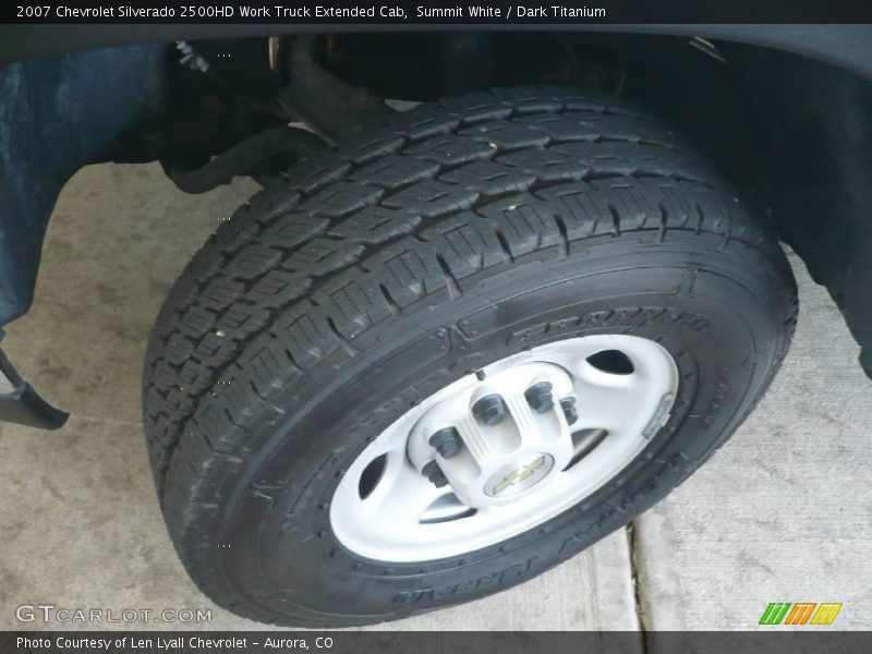 Summit White / Dark Titanium 2007 Chevrolet Silverado 2500HD Work Truck Extended Cab