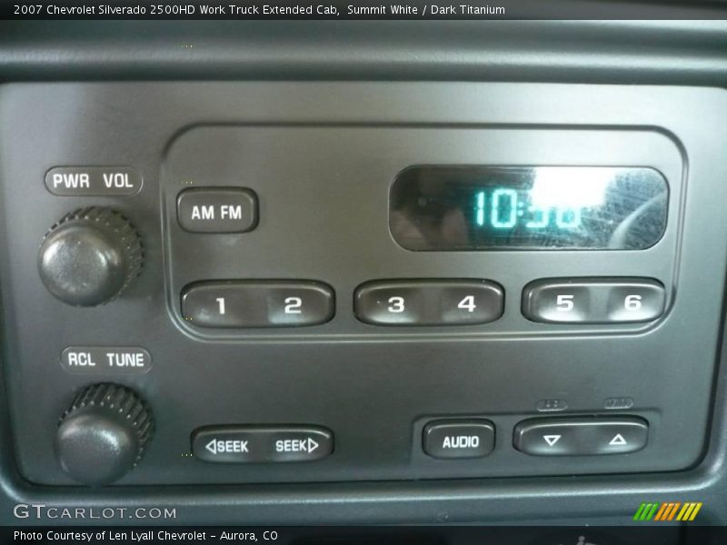 Summit White / Dark Titanium 2007 Chevrolet Silverado 2500HD Work Truck Extended Cab