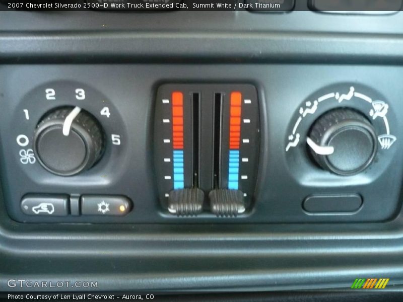 Summit White / Dark Titanium 2007 Chevrolet Silverado 2500HD Work Truck Extended Cab