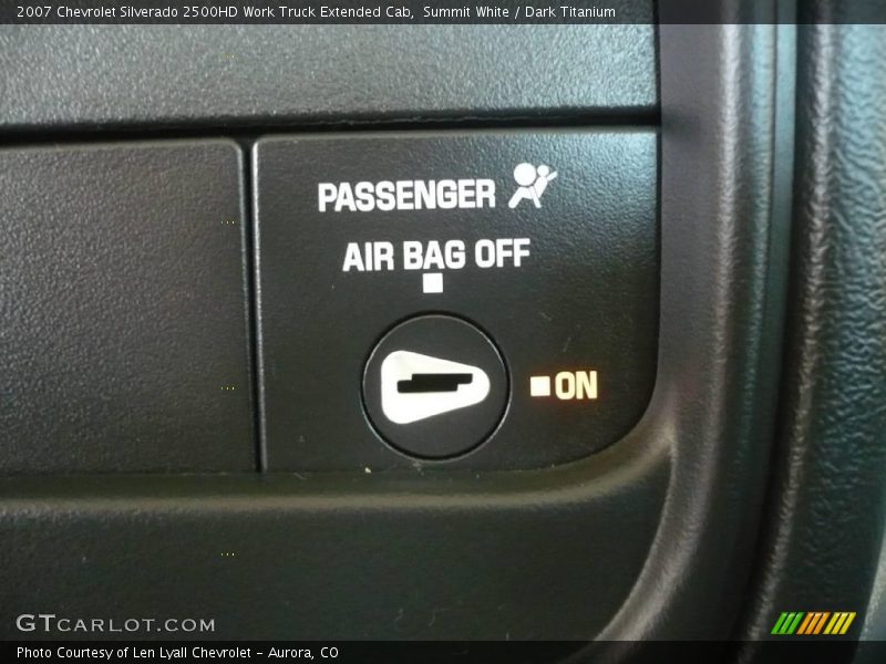 Summit White / Dark Titanium 2007 Chevrolet Silverado 2500HD Work Truck Extended Cab