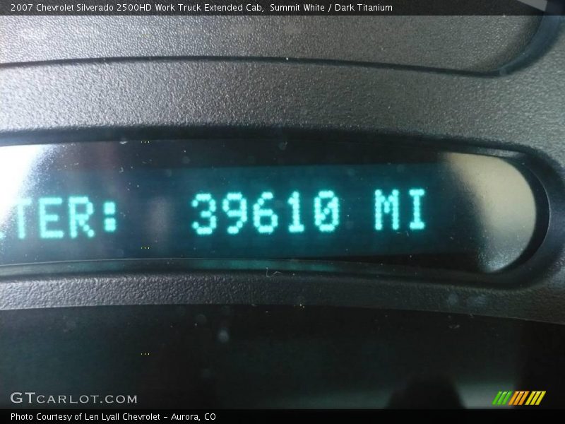 Summit White / Dark Titanium 2007 Chevrolet Silverado 2500HD Work Truck Extended Cab