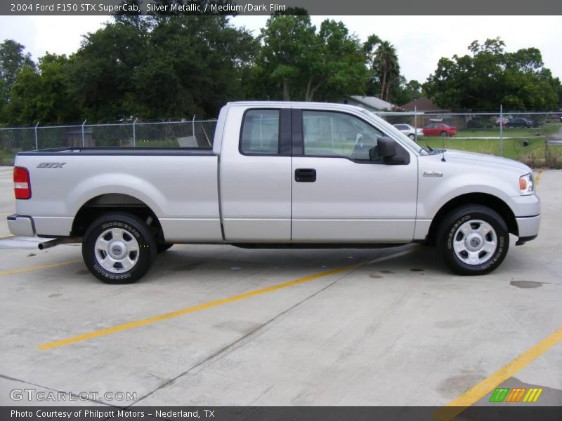Silver Metallic / Medium/Dark Flint 2004 Ford F150 STX SuperCab