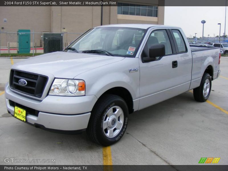 Silver Metallic / Medium/Dark Flint 2004 Ford F150 STX SuperCab