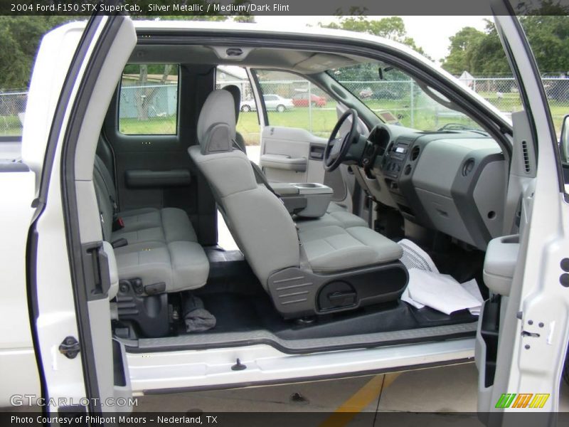 Silver Metallic / Medium/Dark Flint 2004 Ford F150 STX SuperCab