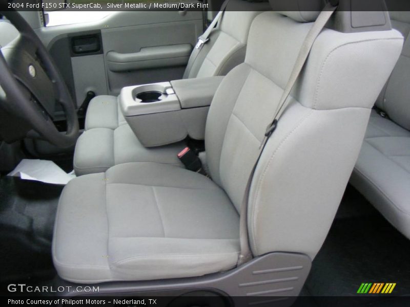 Silver Metallic / Medium/Dark Flint 2004 Ford F150 STX SuperCab