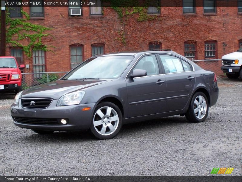 Midnight Gray Metallic / Gray 2007 Kia Optima LX