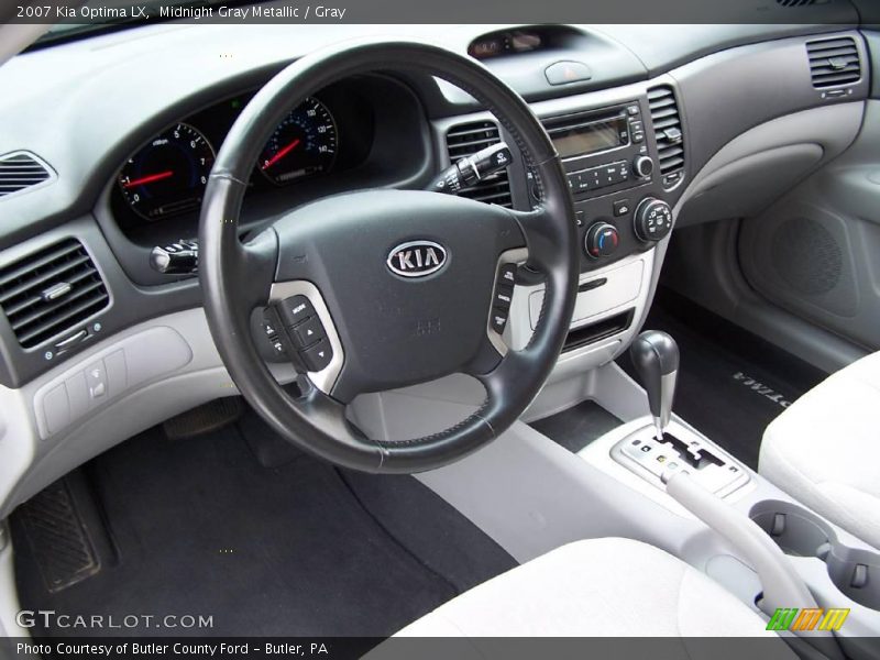 Midnight Gray Metallic / Gray 2007 Kia Optima LX