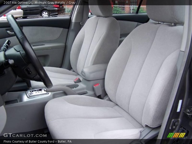 Midnight Gray Metallic / Gray 2007 Kia Optima LX
