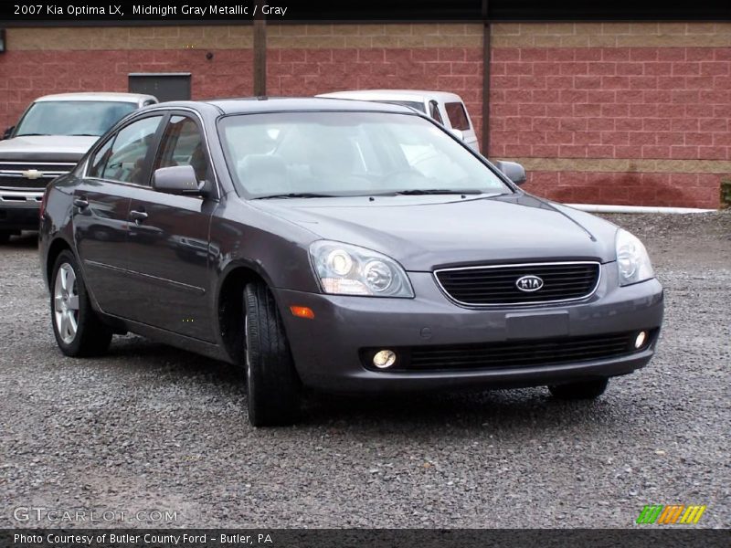 Midnight Gray Metallic / Gray 2007 Kia Optima LX