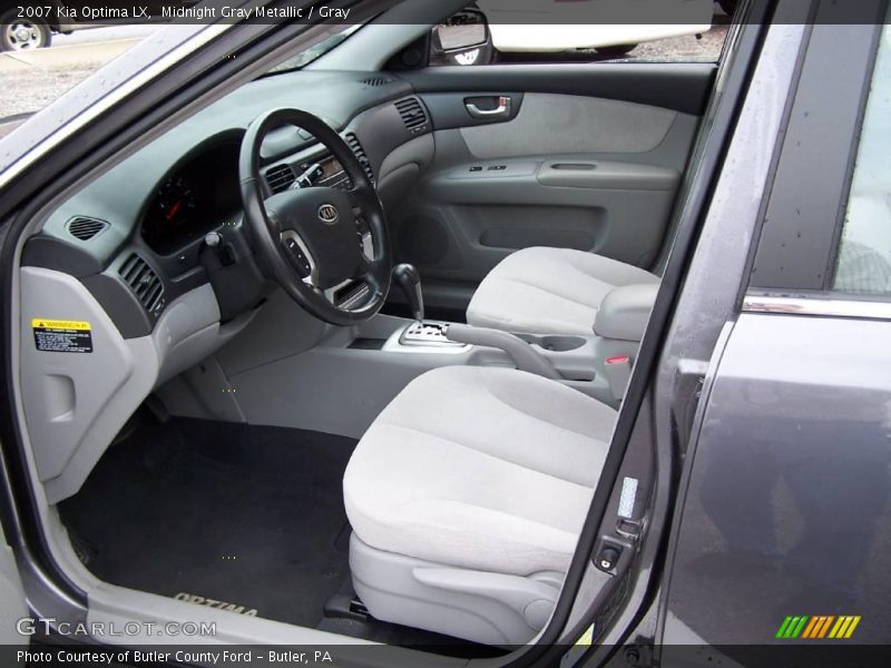 Midnight Gray Metallic / Gray 2007 Kia Optima LX