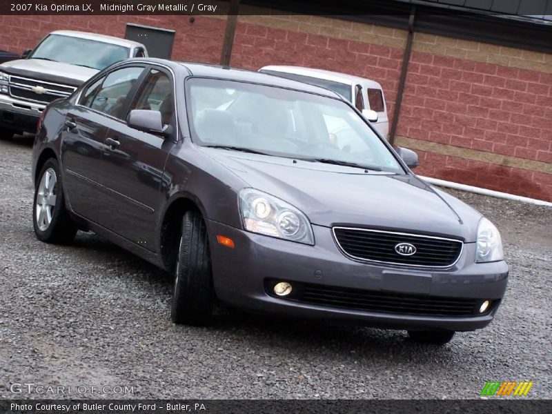 Midnight Gray Metallic / Gray 2007 Kia Optima LX