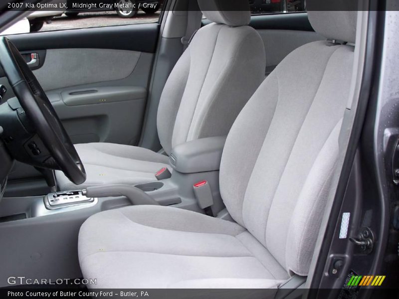 Midnight Gray Metallic / Gray 2007 Kia Optima LX