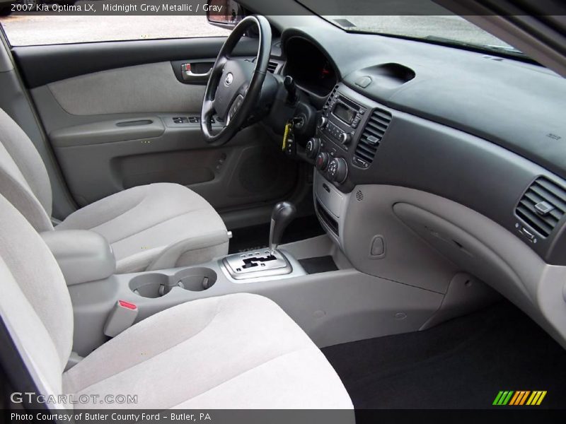 Midnight Gray Metallic / Gray 2007 Kia Optima LX