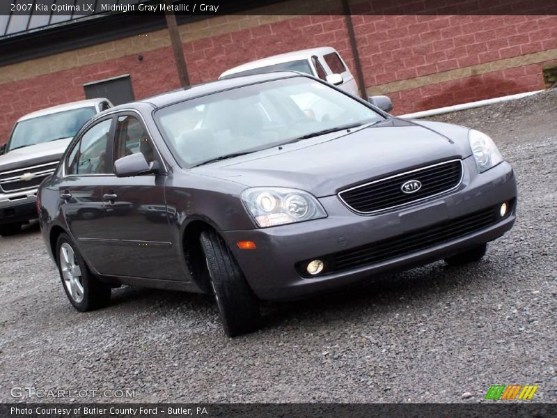 Midnight Gray Metallic / Gray 2007 Kia Optima LX